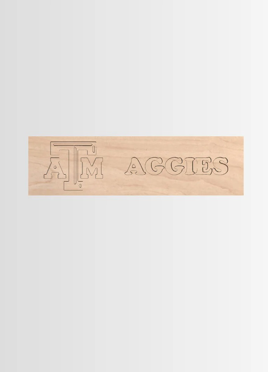 Apron engraving for Texas A&M Aggies