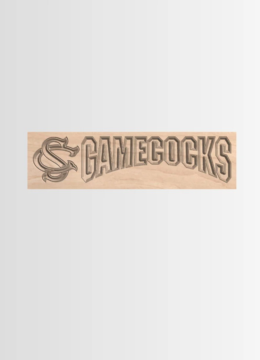 Apron engraving for South Carolina Gamecocks