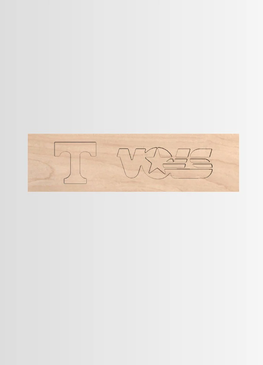 Apron engraving for Tennessee Volunteers