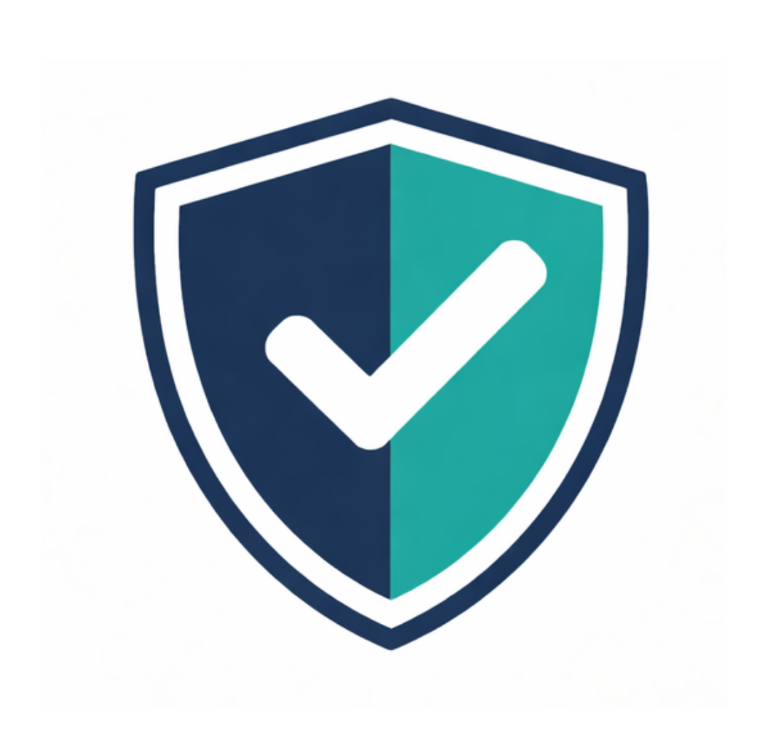 Master Cleaning Services Sheffield Reliable Cleaners A shield logo divided into two halves with a check mark in the center.