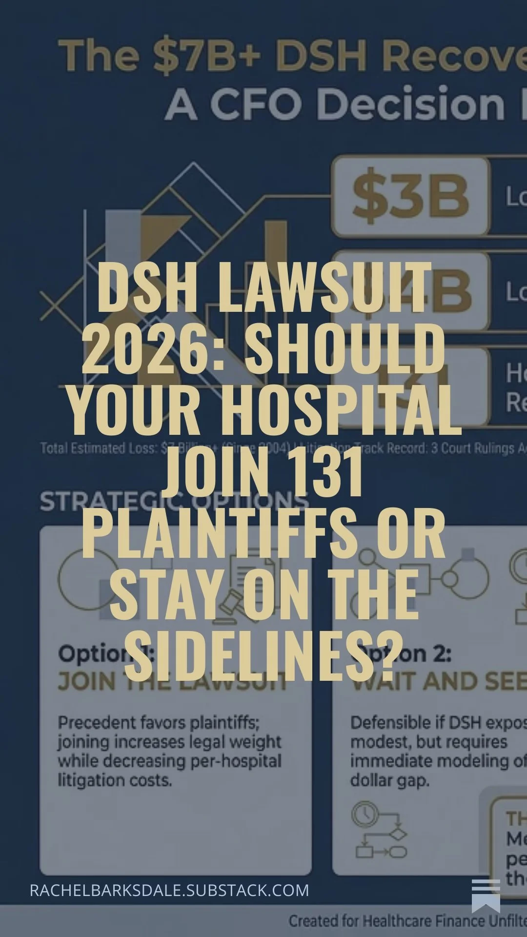 DSH Lawsuit 2026: Should Your Hospital Join 131 Plaintiffs or Stay on the Sidelines?