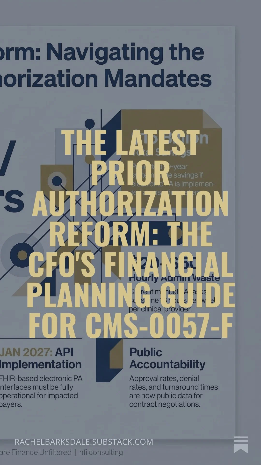 The Latest Prior Authorization Reform: The CFO's Financial Planning Guide for CMS-0057-F