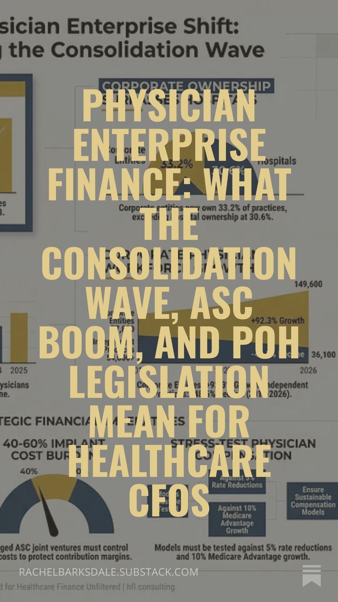 Physician Enterprise Finance: What the Consolidation Wave, ASC Boom, and POH Legislation Mean for Healthcare CFOs