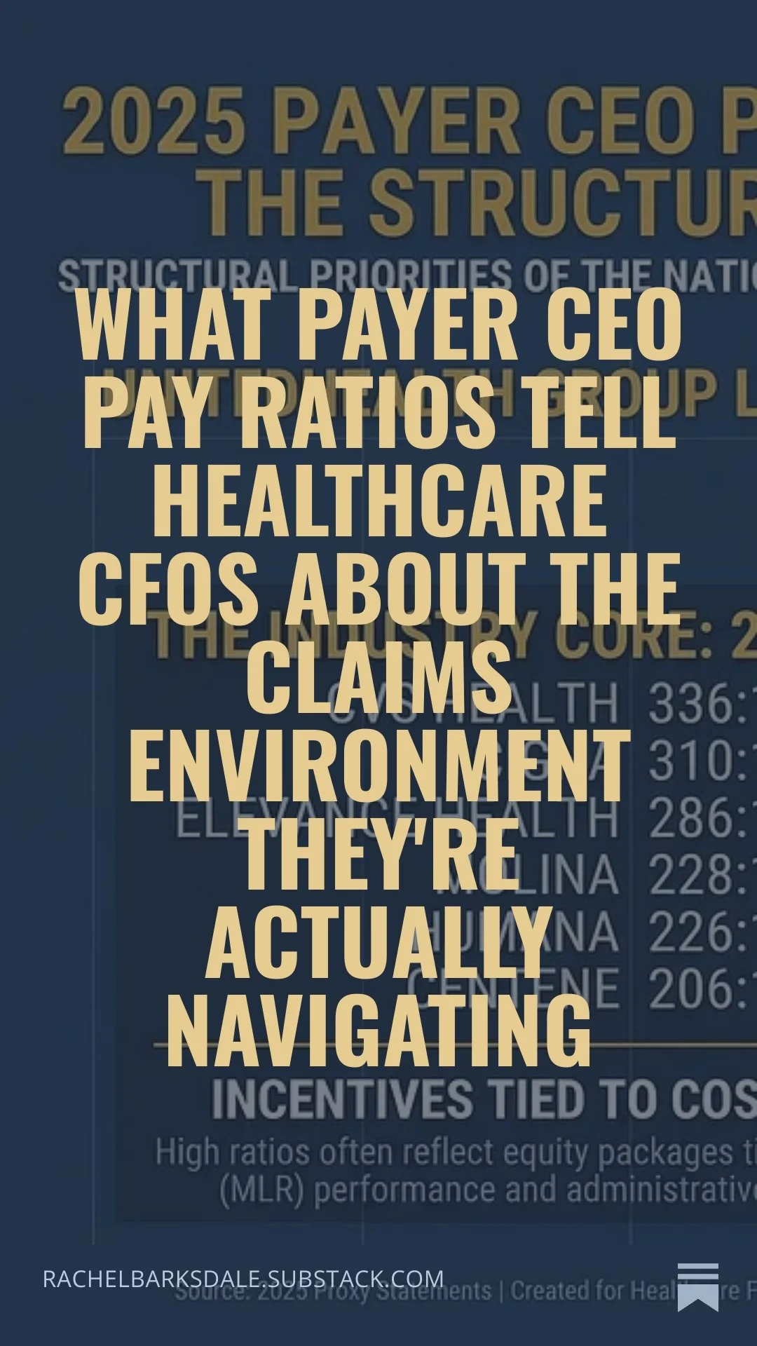 What Payer CEO Pay Ratios Tell Healthcare CFOs About the Claims Environment They're Actually Navigating