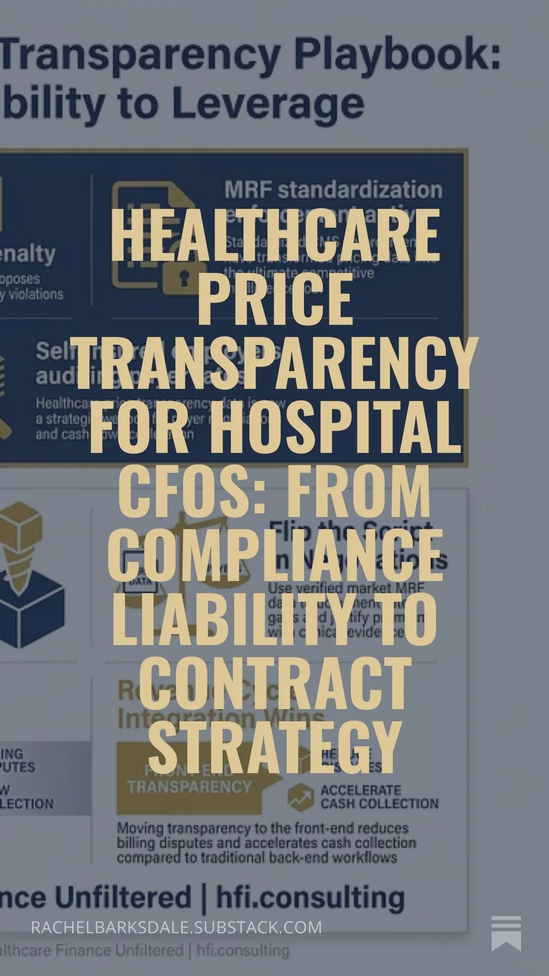 Healthcare Price Transparency for Hospital CFOs: From Compliance Liability to Contract Strategy