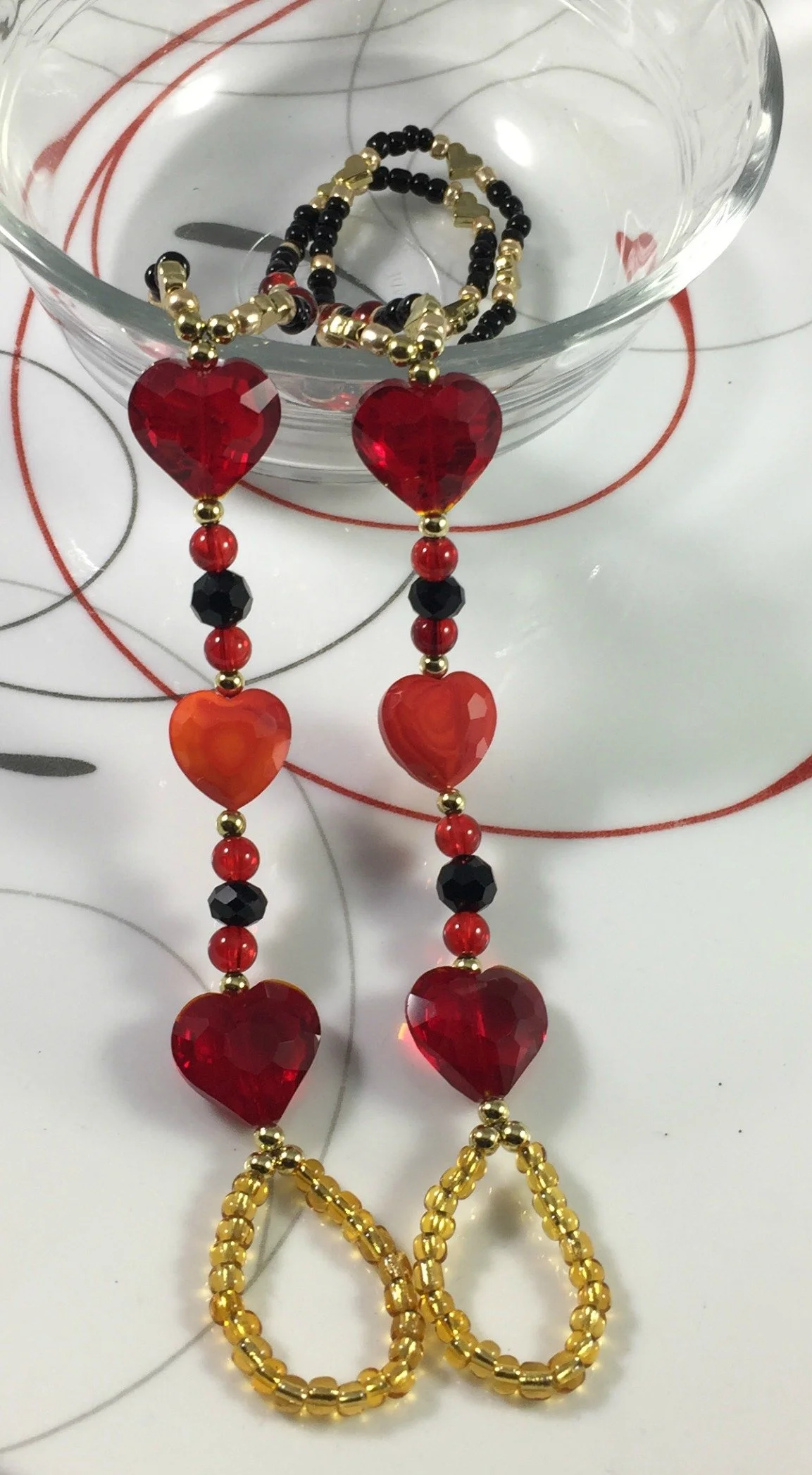Fire Heart Barefoot Sandals