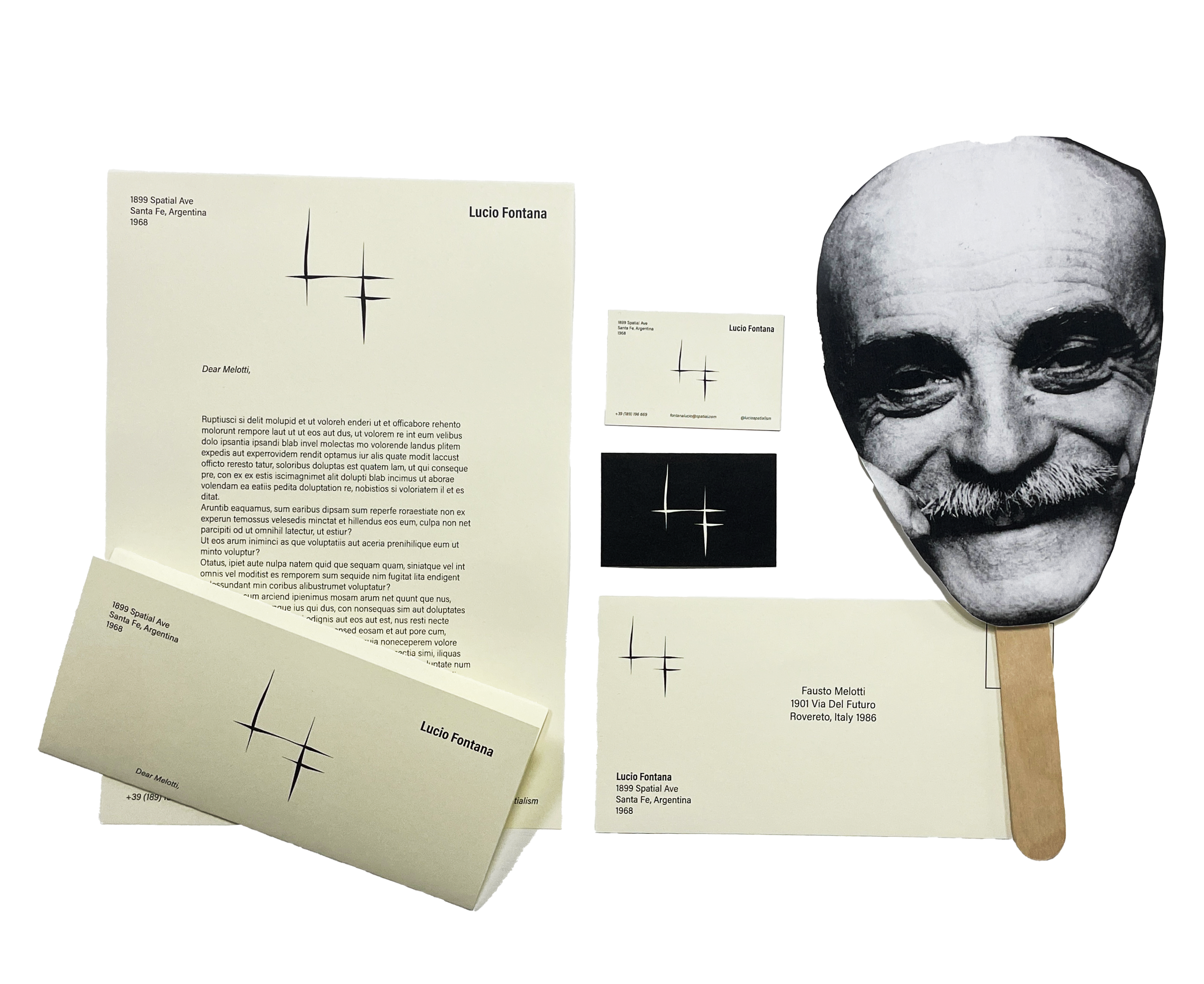 Lucio Fontana Stationary Set