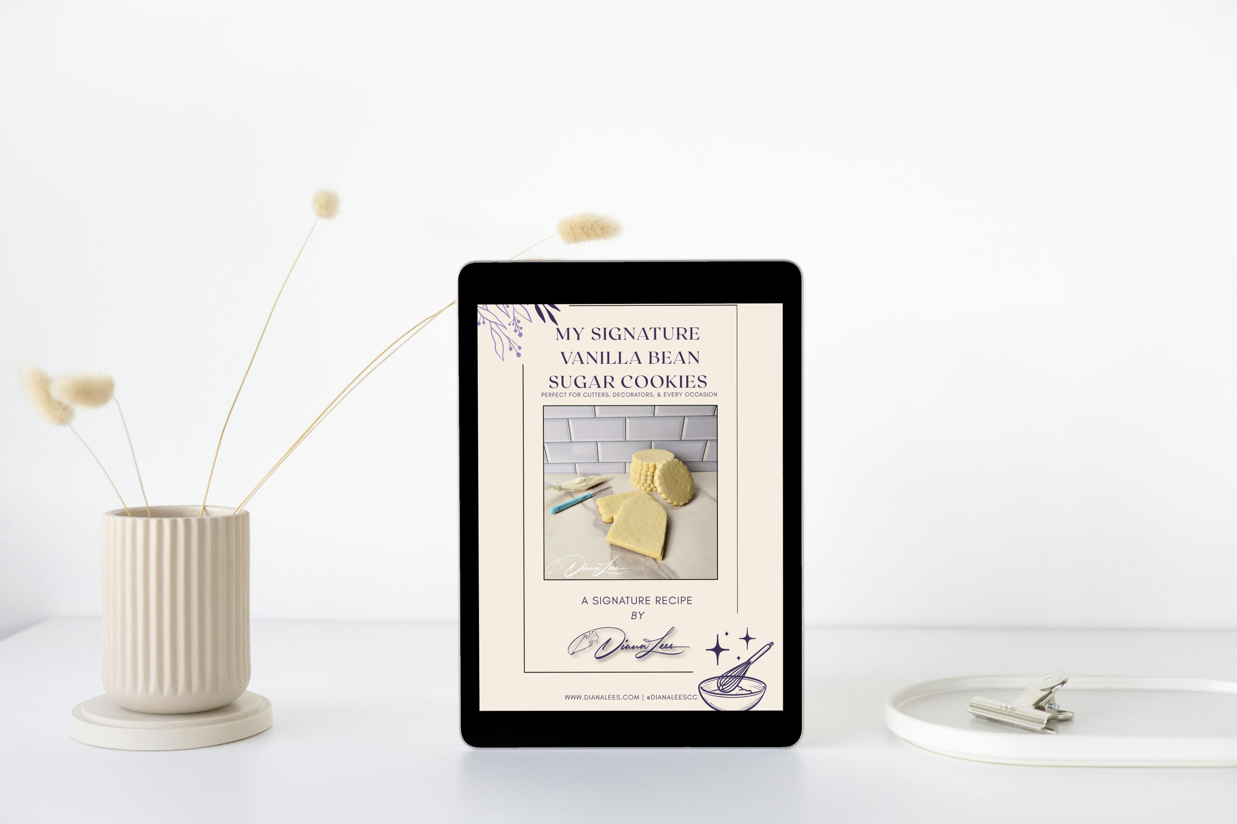 Signature Vanilla Bean Sugar Cookie Recipe | Printable eBook (PDF)