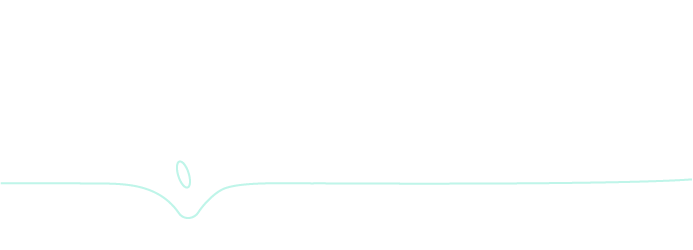 Una línea sutil en color verde sobre fondo negro con algunas gotas de agua.