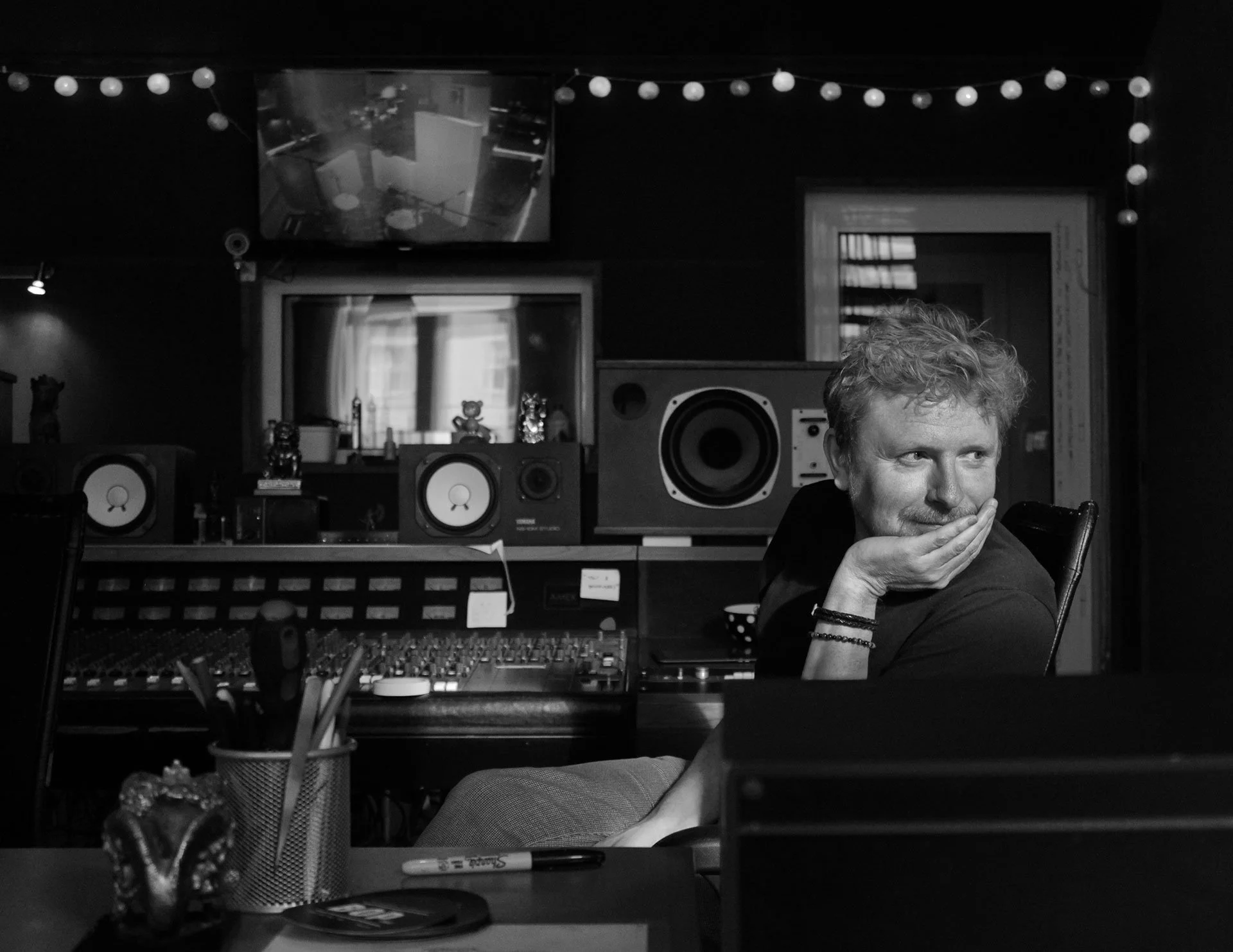 Sandy Kilpatrick in music studio