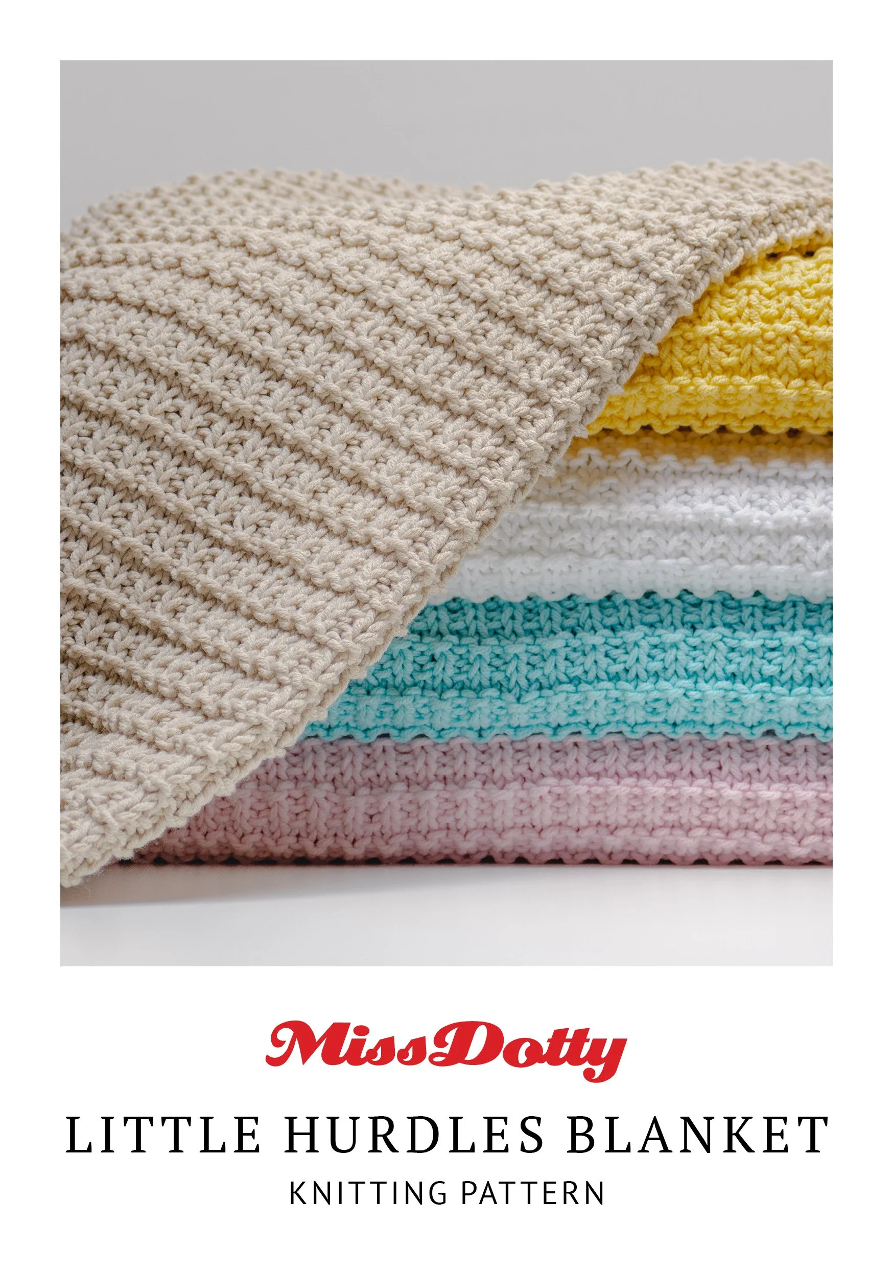 Little Hurdles Baby Blanket Pattern *PDF Download* BEGINNER LEVEL