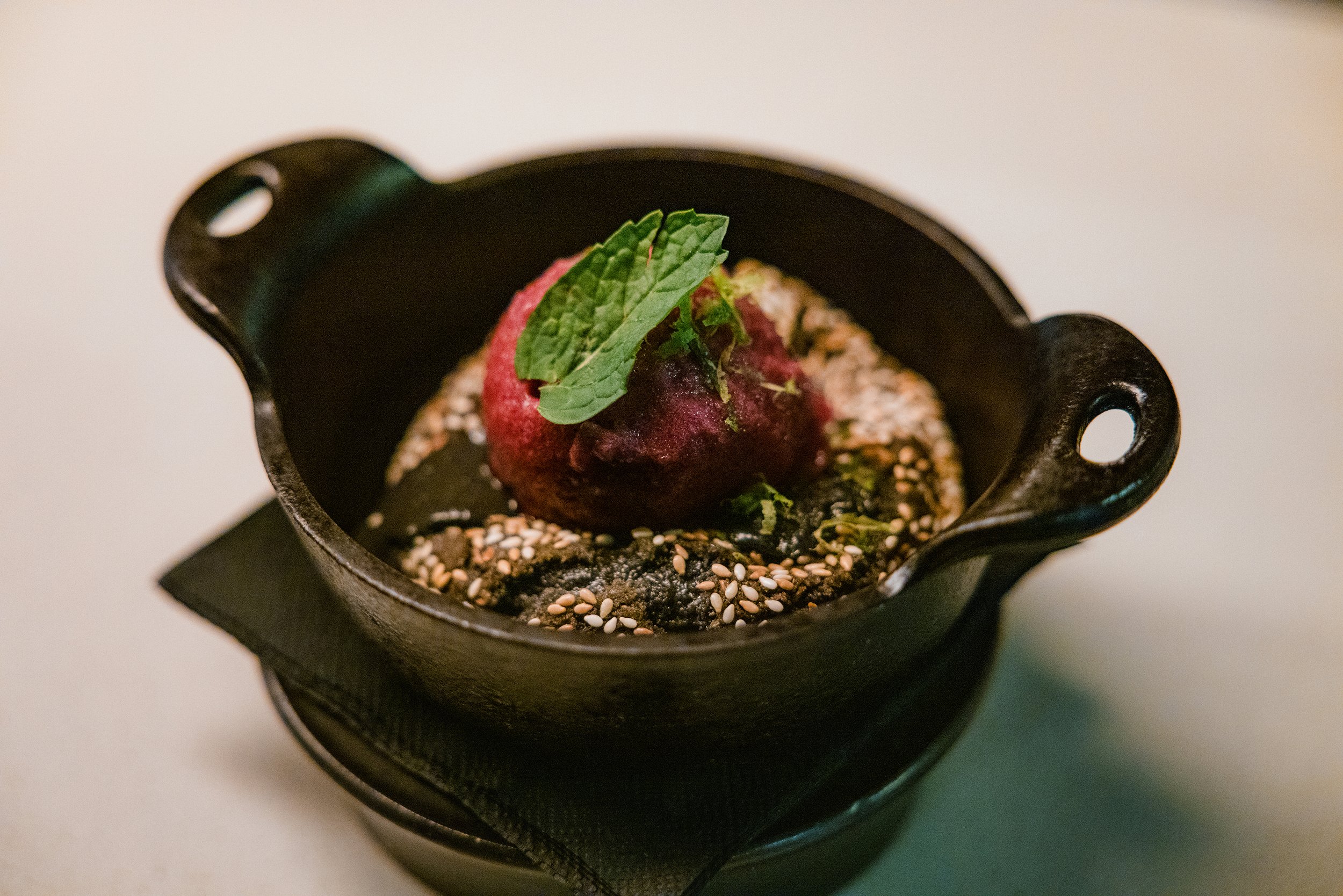 Good Morning 96 by Chef Gizela Ho black sesame cookie dessert