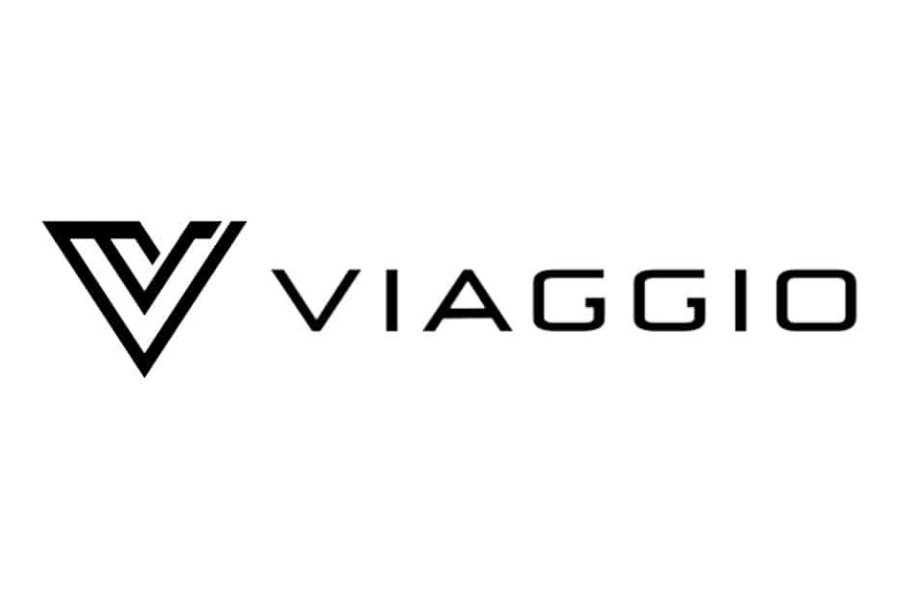 Viaggio logo with stylized V symbol and the word "VIAGGIO" in black text.