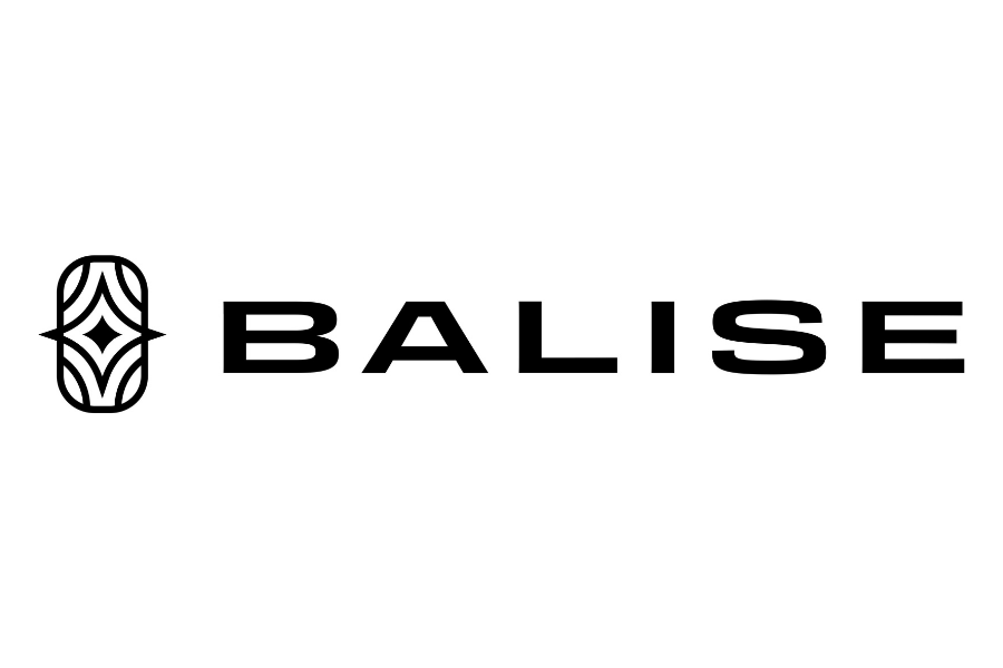 Black logo with a stylized oval emblem and the word "BALISE" in uppercase letters.