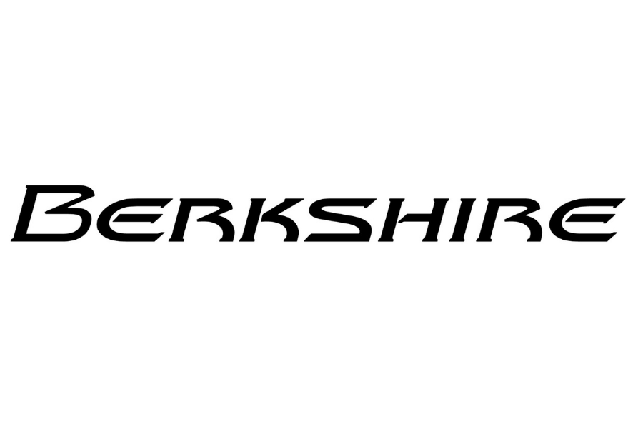 Black text spelling 'Berkshire' in a stylized font on a white background.