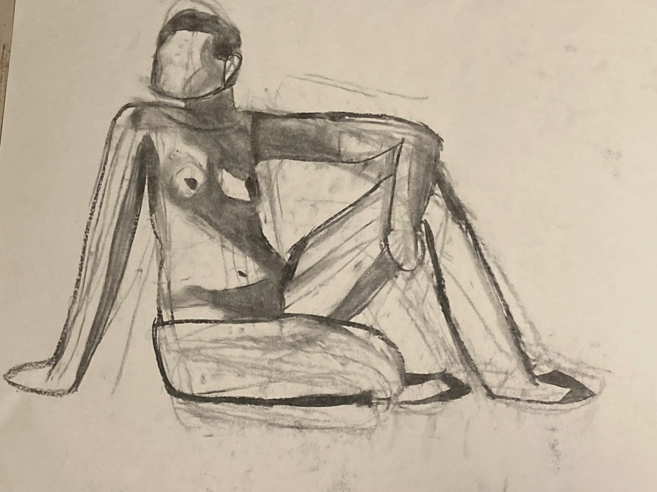 Figure Study Charcoal 2024 
