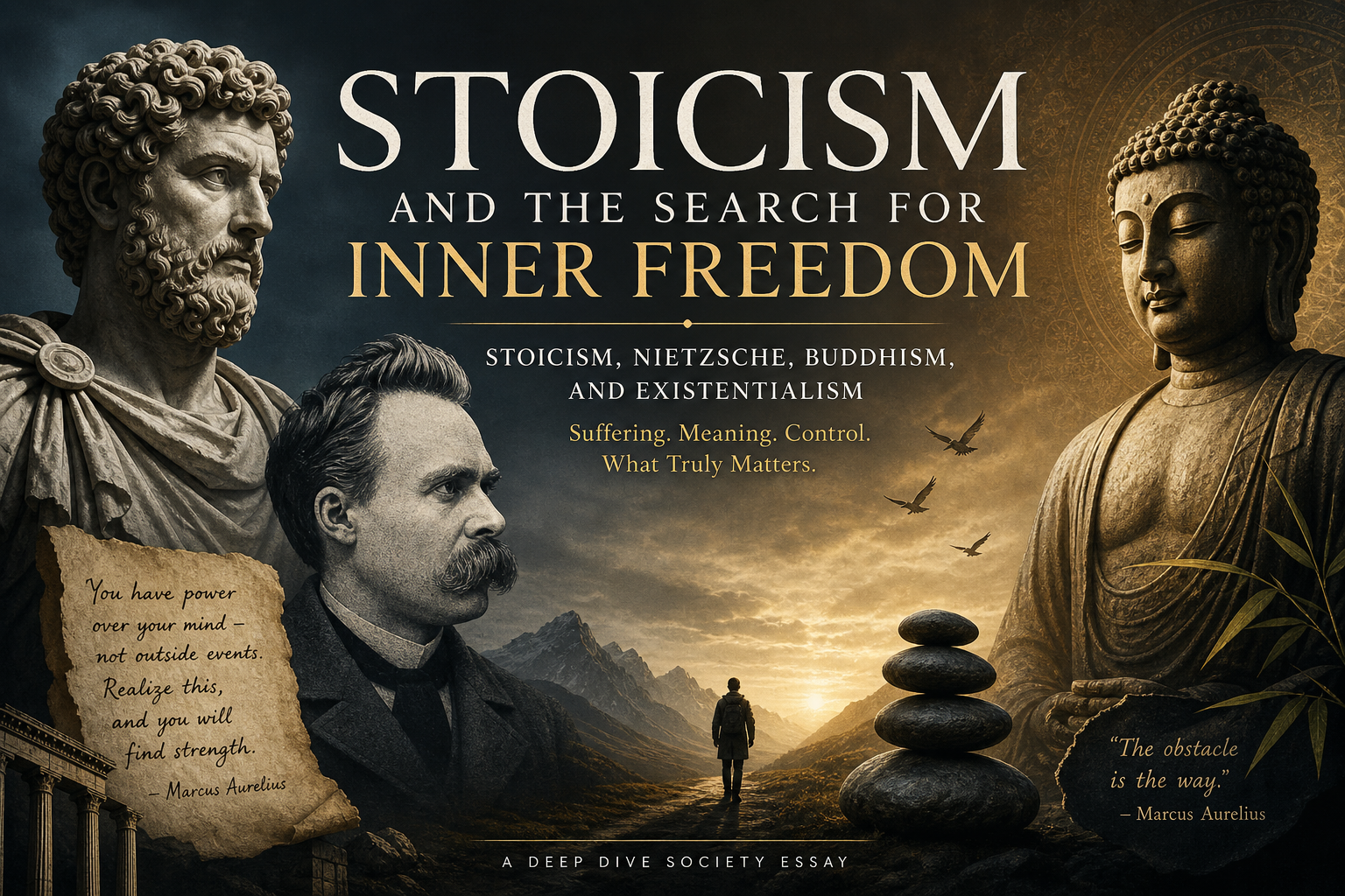 Stoicism, Nietzsche, and Buddhism: The Search for Inner Freedom in an Age of Distraction.