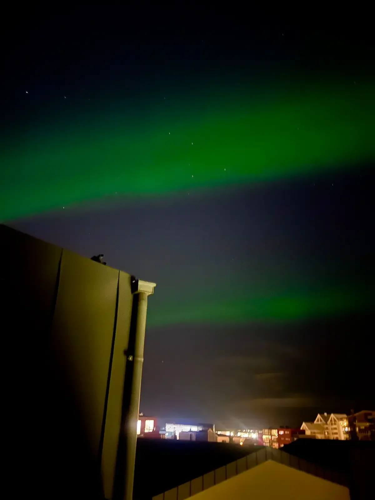 Copyright Knot Waste: Iceland, Northern Lights - On nights when Aurora Borealis are very active, they can be captured in certain areas around the city centre. 