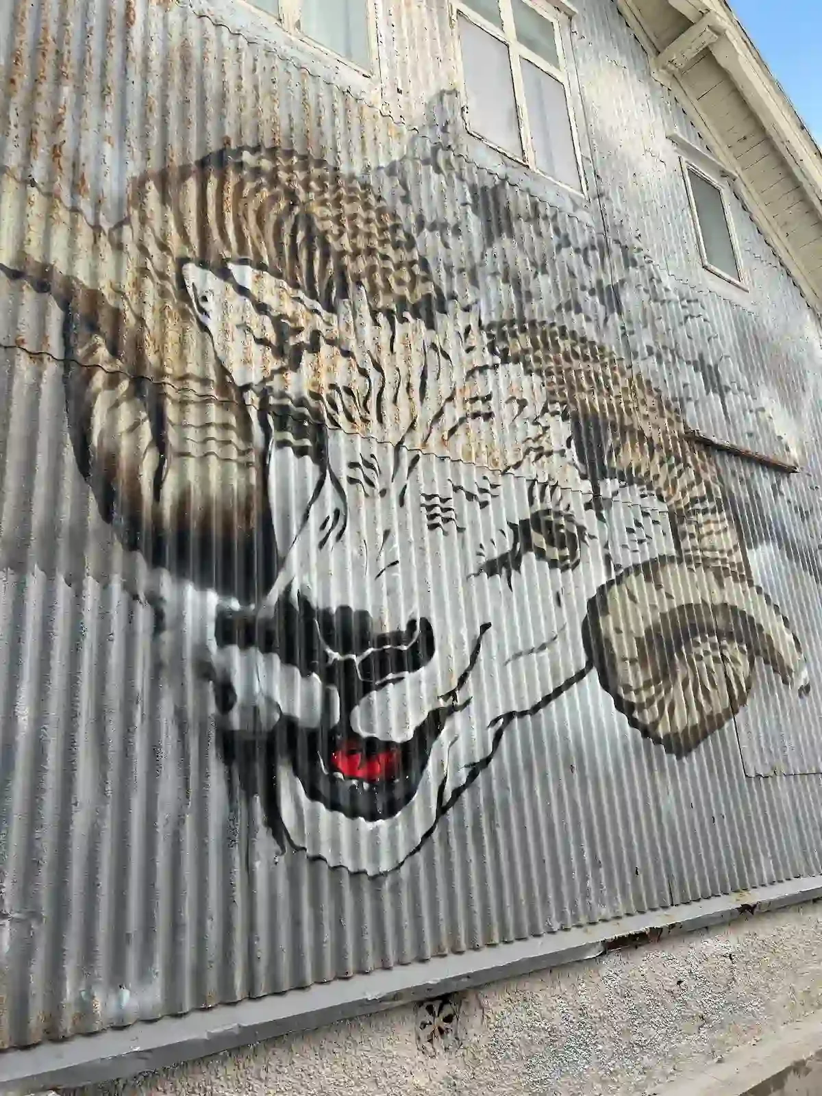 Copyright Knot Waste: Reykjavik, Iceland: Art as nature connection. A mural of an Icelandic ram, in a country where sheep outnumber (or almost) its population. 