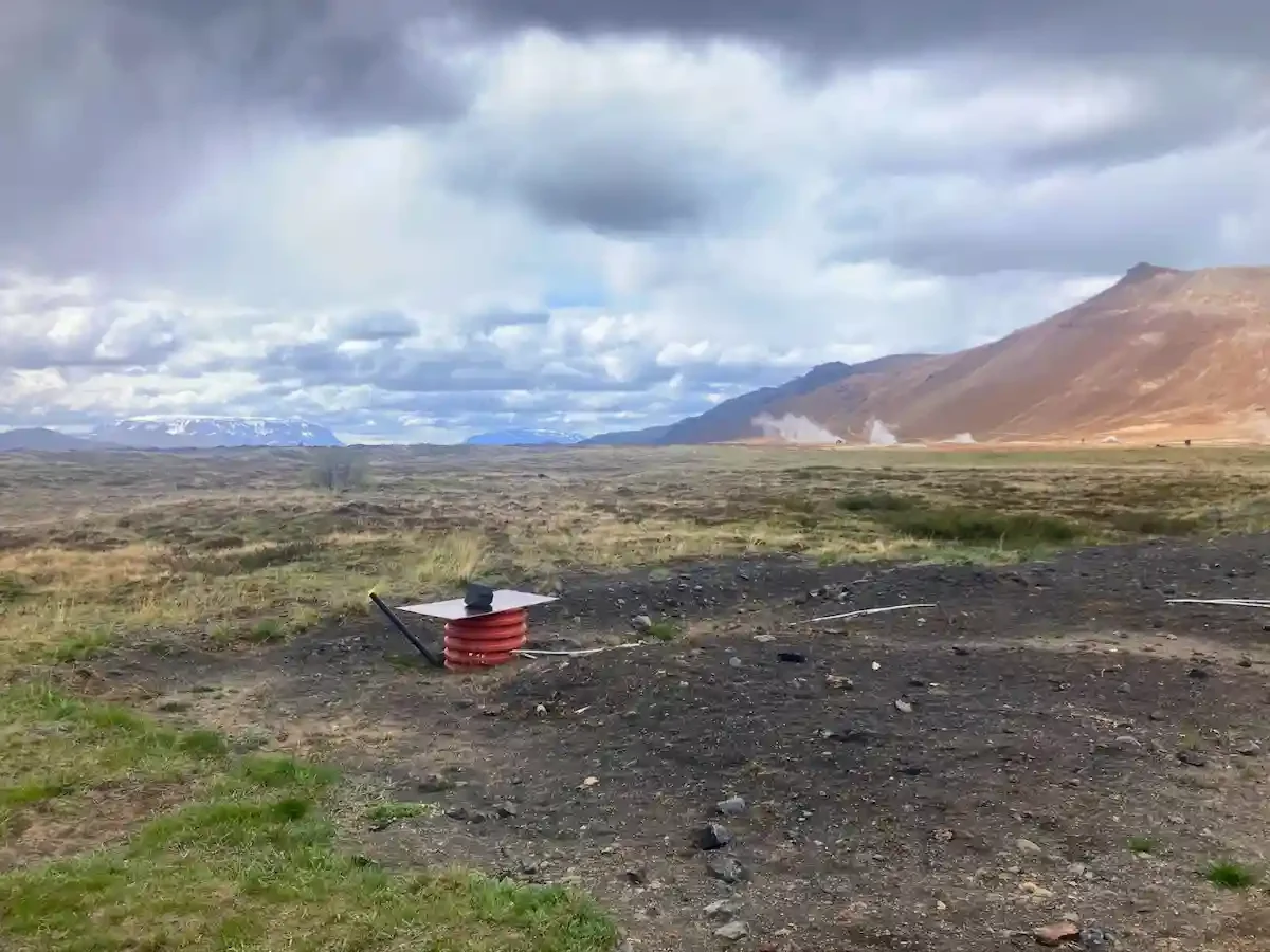 Copyright Knot Waste: Akureyi Trip, Iceland: The geothermal area of Hverir with steam from the fumaroles in the distance.