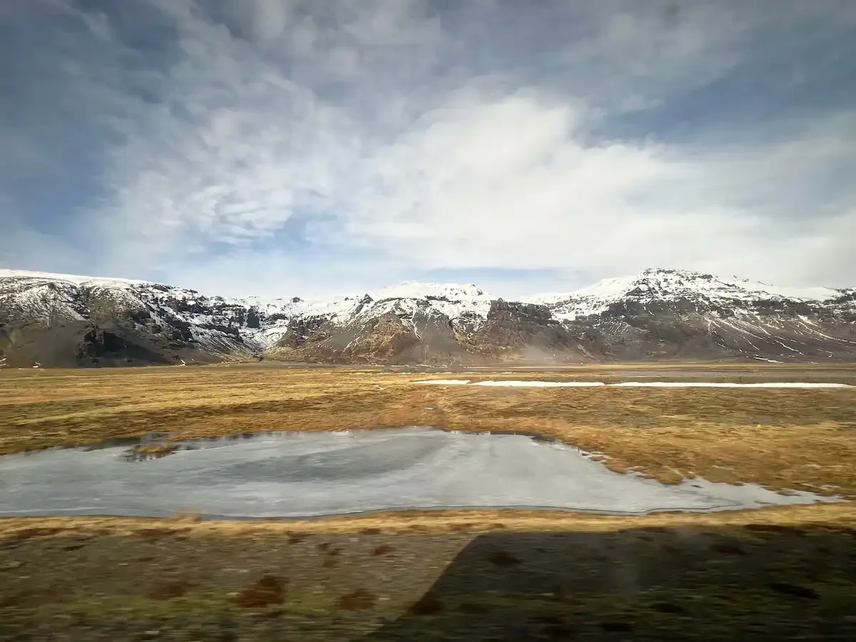 Copyright Knot Waste: South Iceland Coach Trip - Snap through the window.