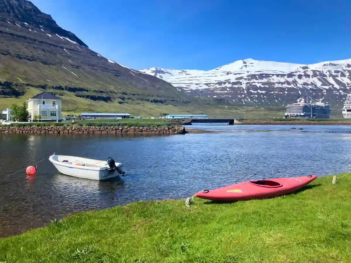 Copyright Knot Waste: Seyðisfjörður, Iceland - The village is where travellers take the Norröna Ferry between Scandinavia and Iceland. 