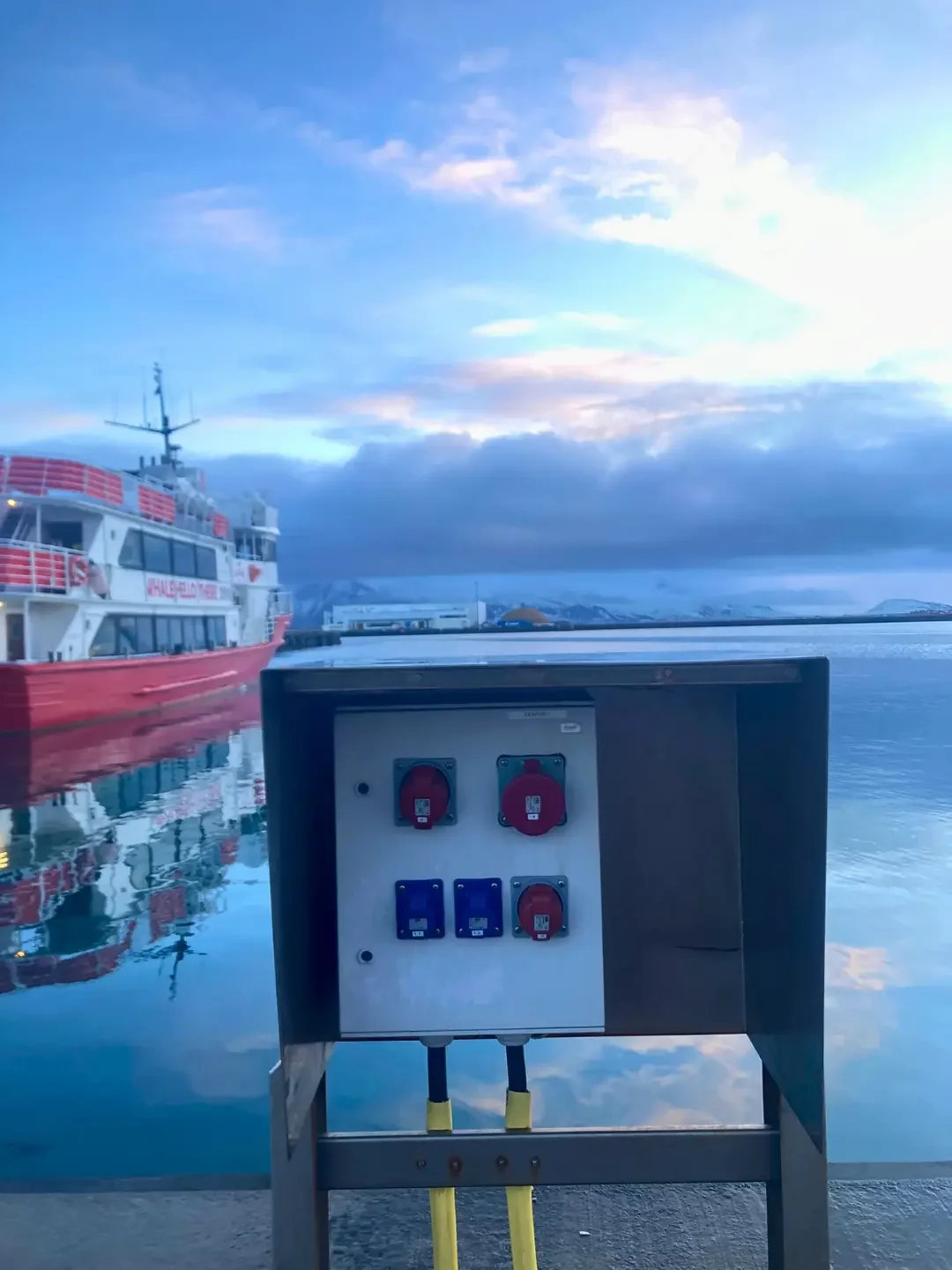Copyright Knot Waste: Reykjavik, Iceland - Whale watching boat in the harbour.