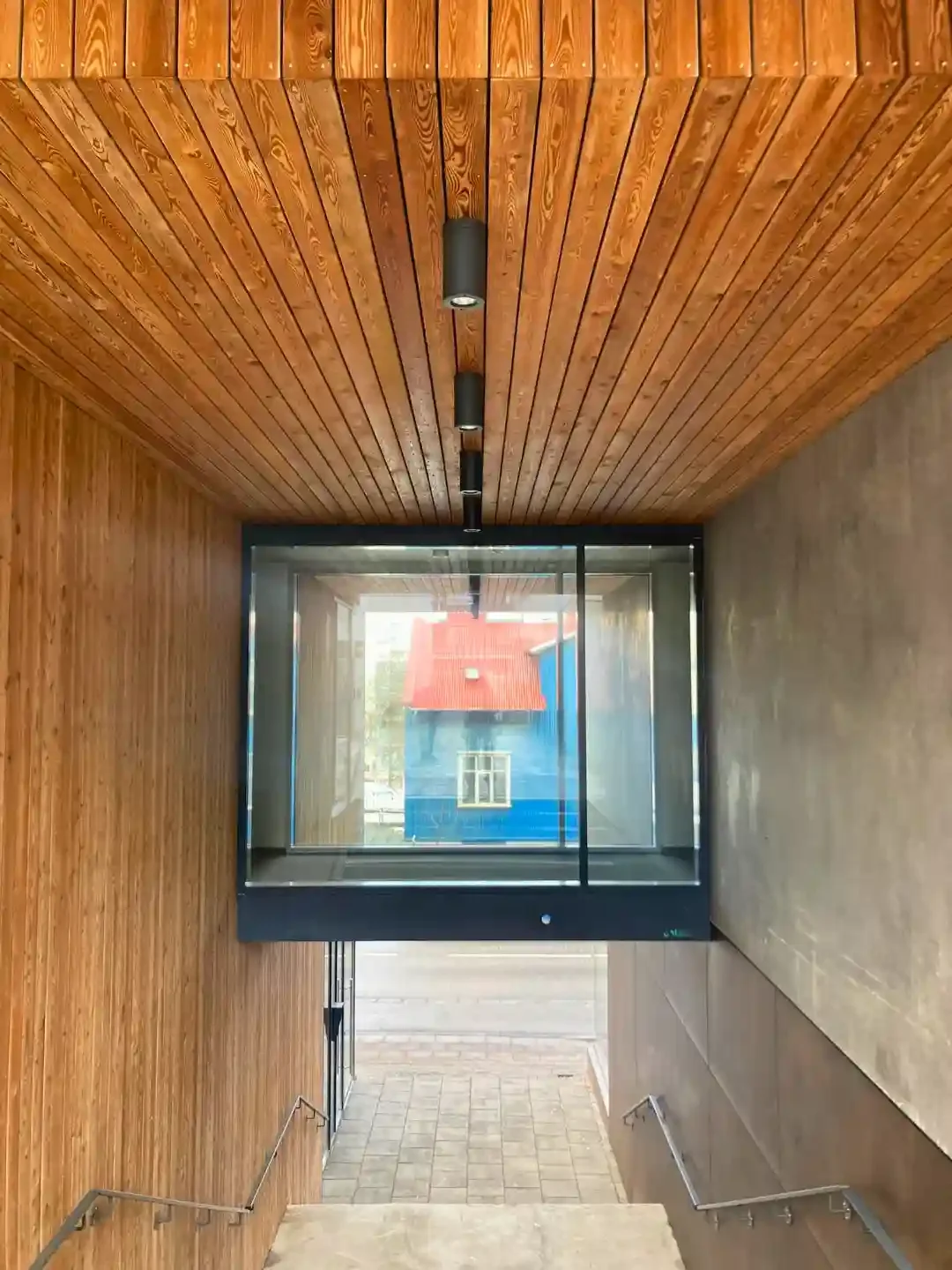 Copyright Knot Waste: Reykjavik, Iceland: Wood is often used in urban biophilic design. Exposed timber paired with natural light enhances nature connection. Making long dark winters feel more cosy, whilst helping to reduce stress and promote wellbein
