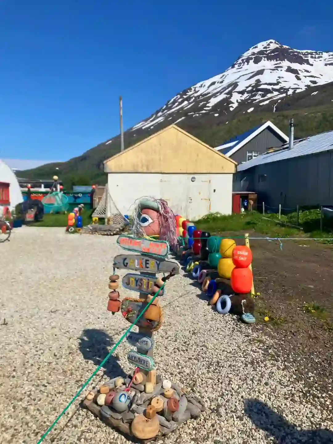Copyright Knot Waste: Seyðisfjörður, Iceland - Every sculpture and display inside is made from recycled junk or natural items scavenged around the Seyðisfjörður Fjord.