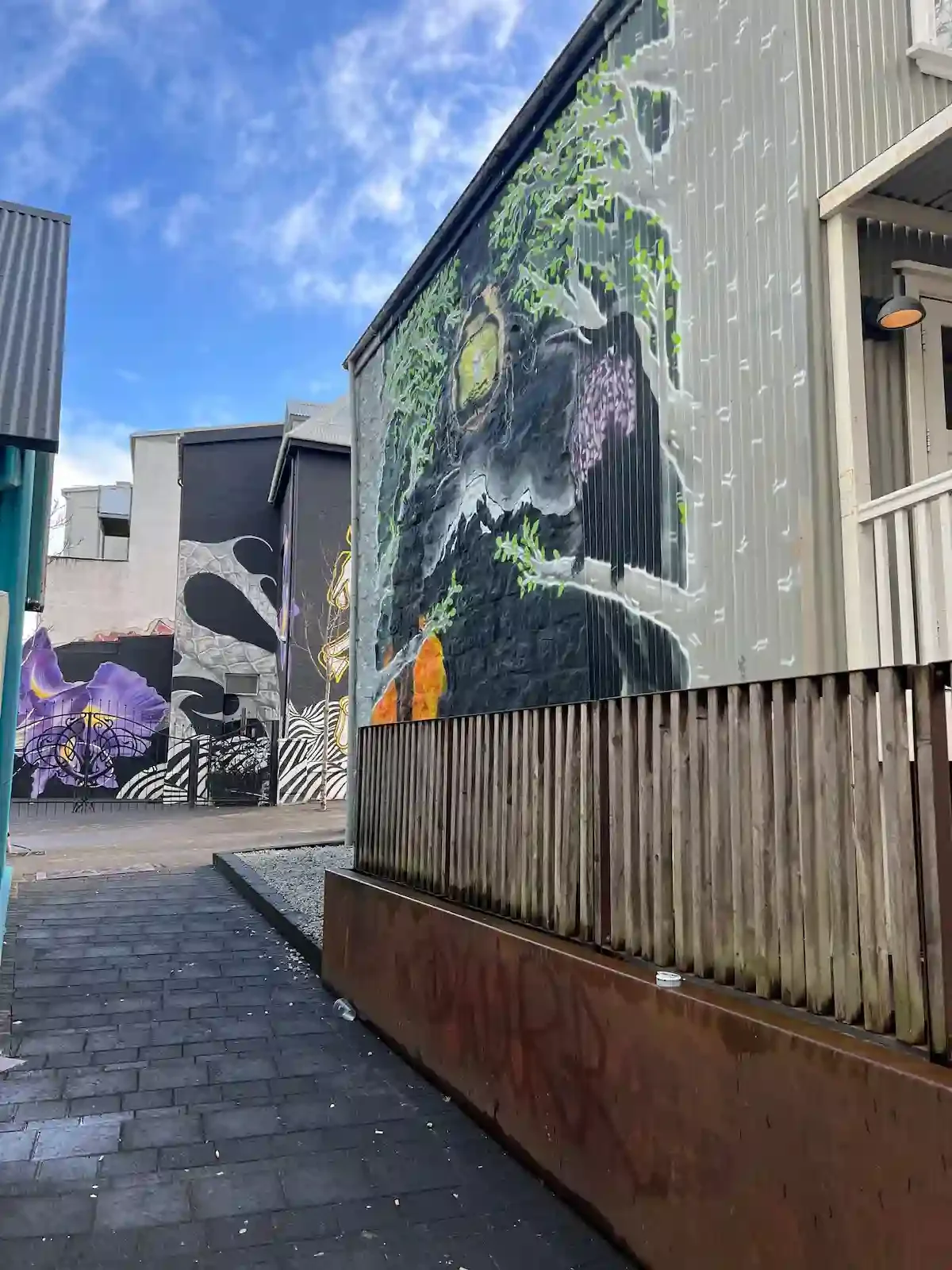 Copyright Knot Waste: Reykjavik, Iceland: Nature inspired art murals are everywhere downtown. 
