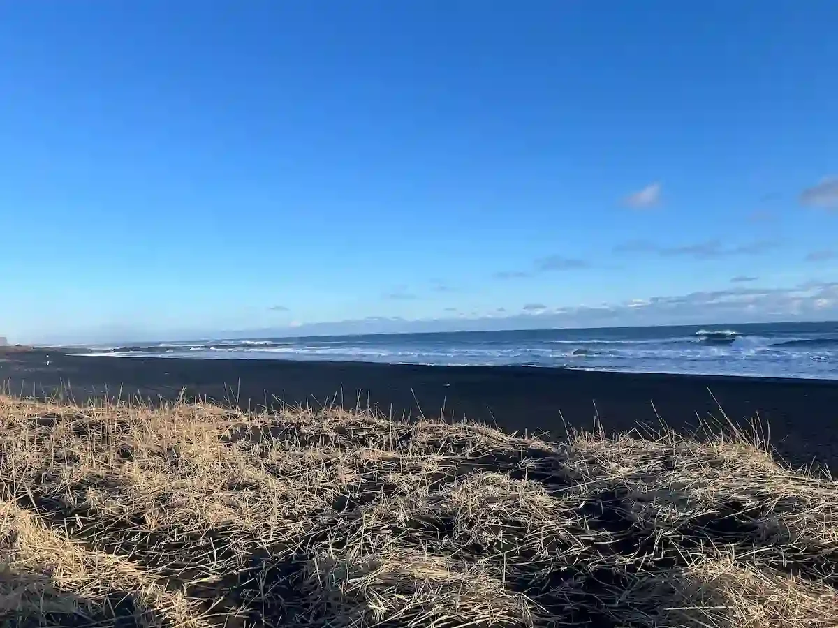 Copyright Knot Waste: Iceland, Diamond Beach - Black sand by the ocean.