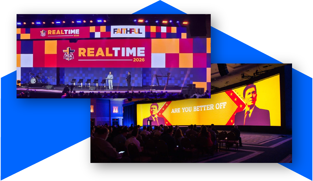 Event Graphics | Large scale videos for an event stage, LED wall or convention or conference production