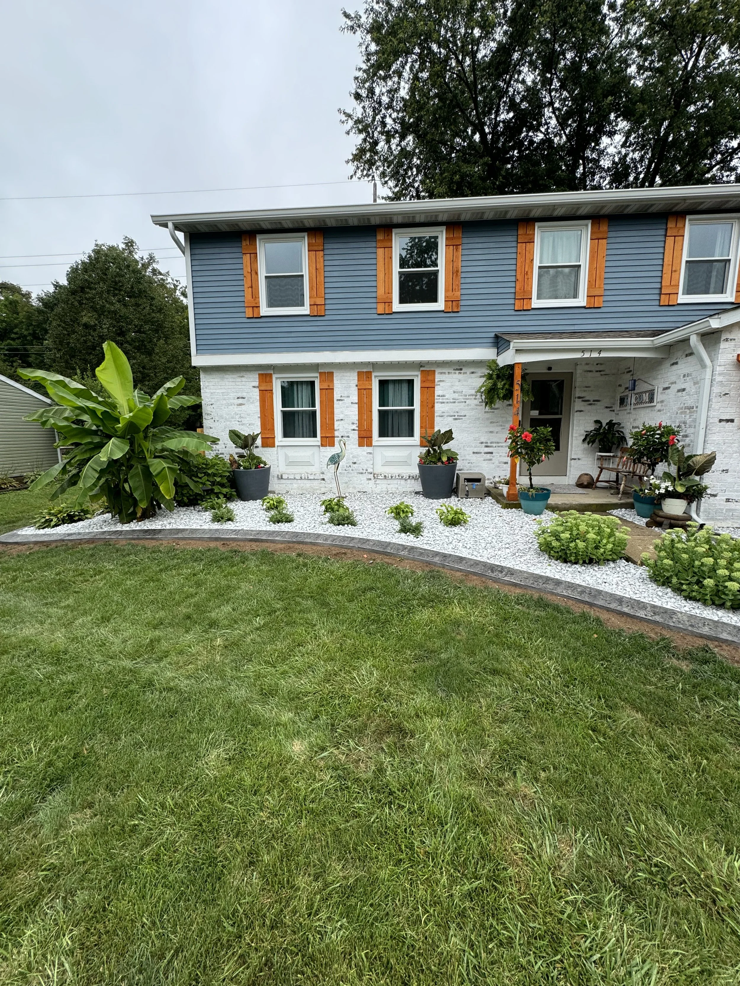 Concrete & New Landscaping