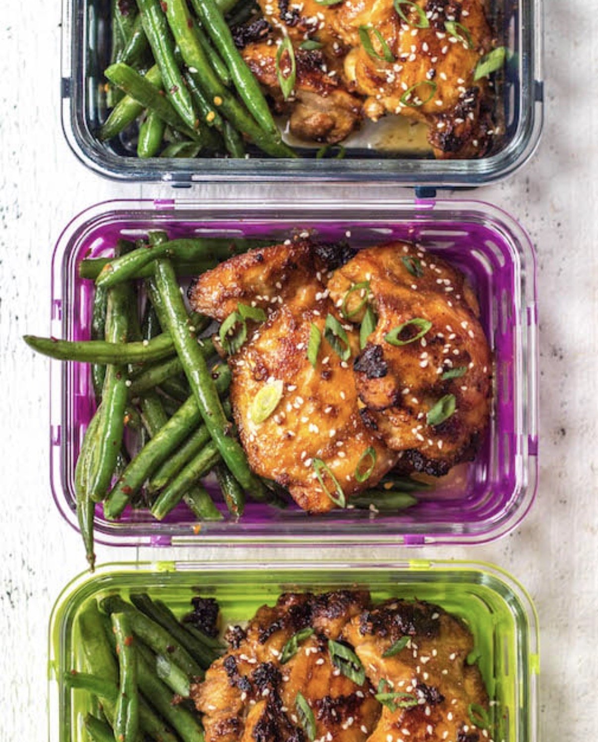Terriyaki Chicken with Green beans