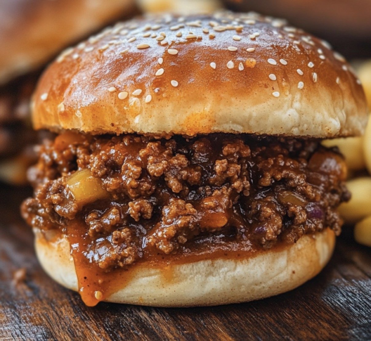 Sloppy joe and home fries