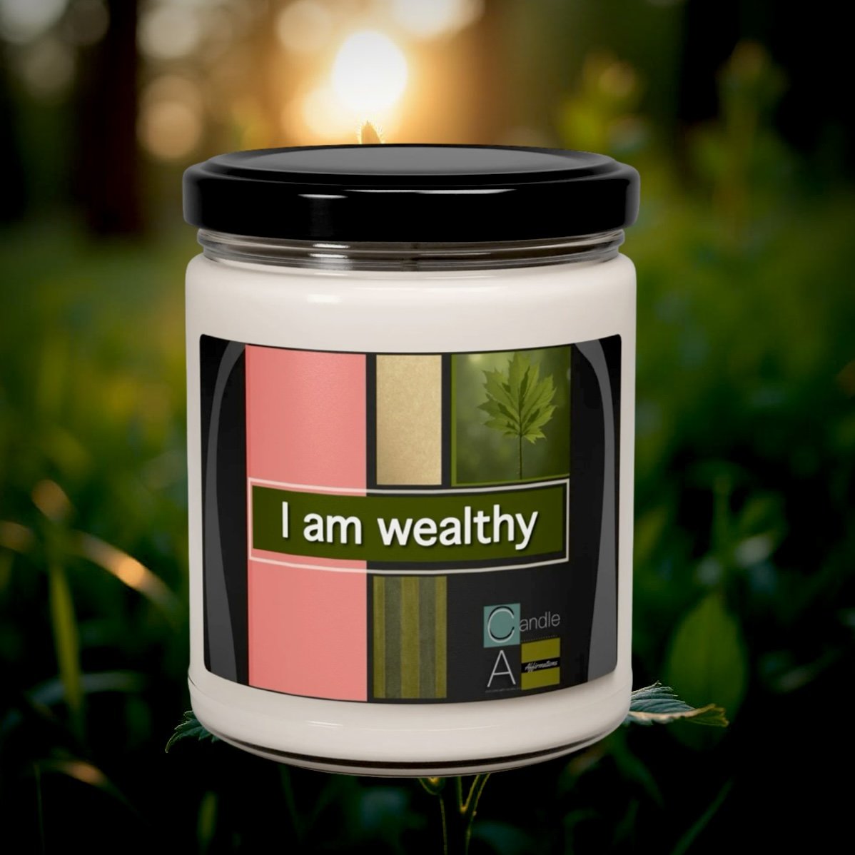 I am Wealthy  soy candle