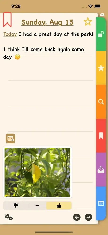 Main page - light mode