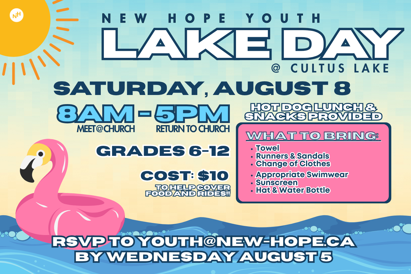 New Hope Youth Lake Day