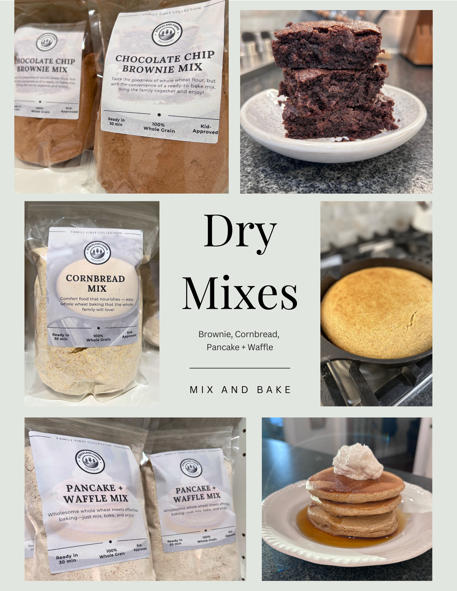 Whole Wheat Dry Mixes