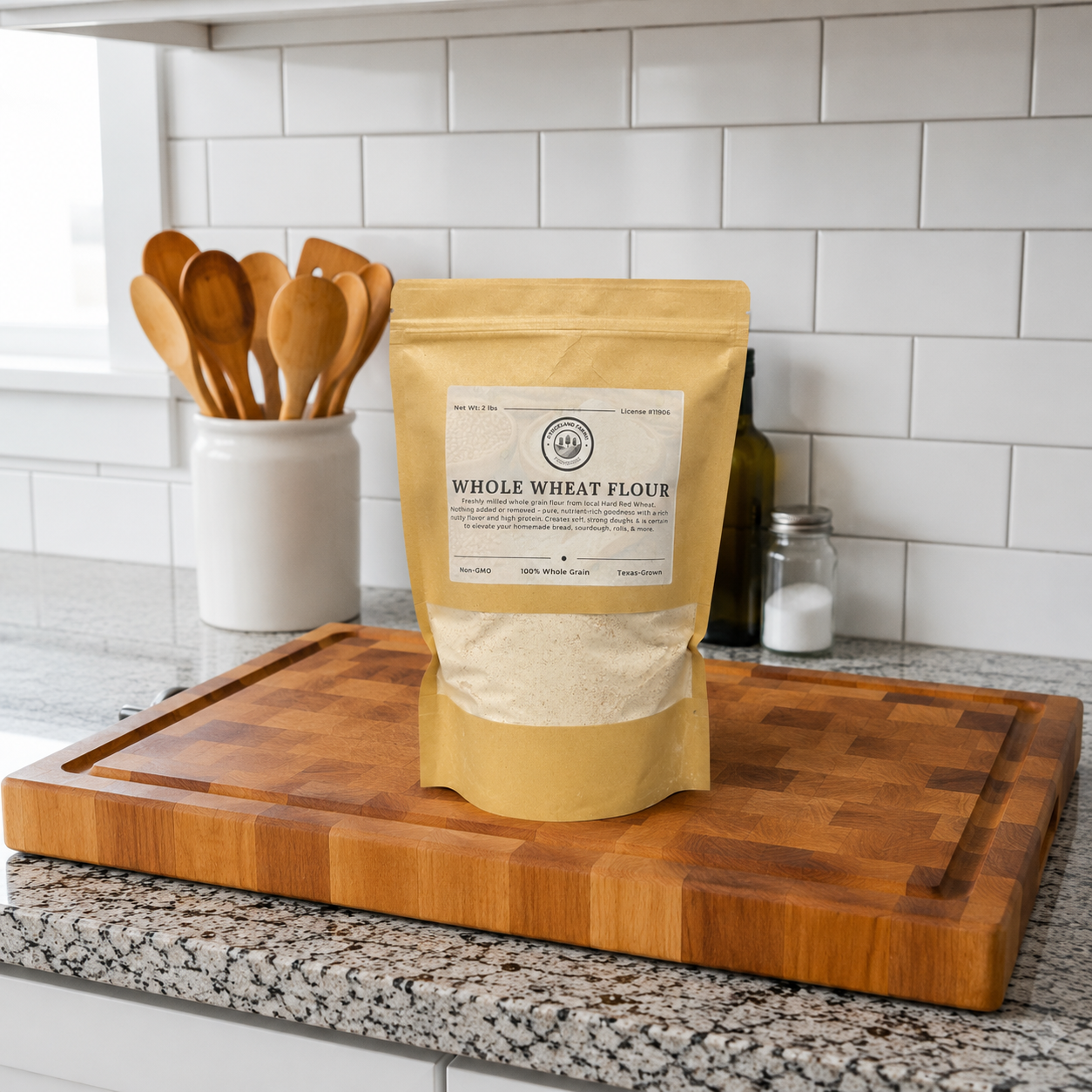 100% Whole Wheat Flour (Fresh Milled)
