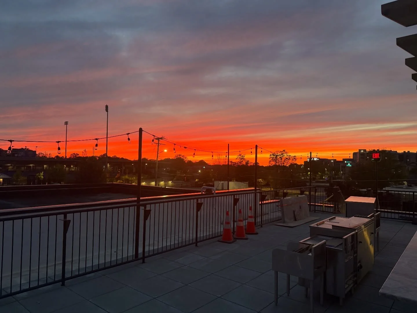 Golden hour hits different at Revival. 😍 The best seat in the city is almost ready - rooftop nights start soon! 👏