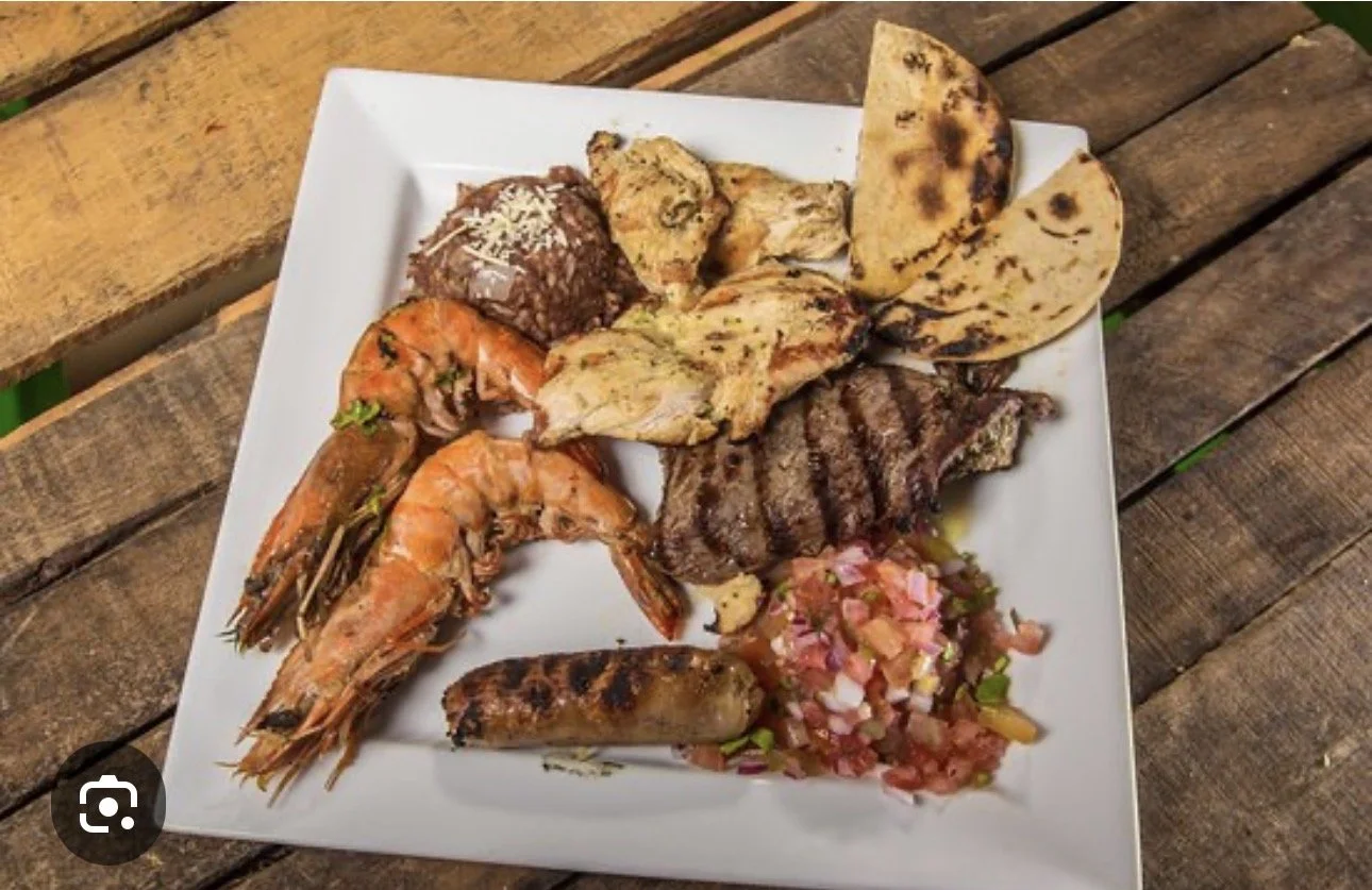 Gourmet Steak, Shrimp, and Sausage Combo ( Mar y Tierra )