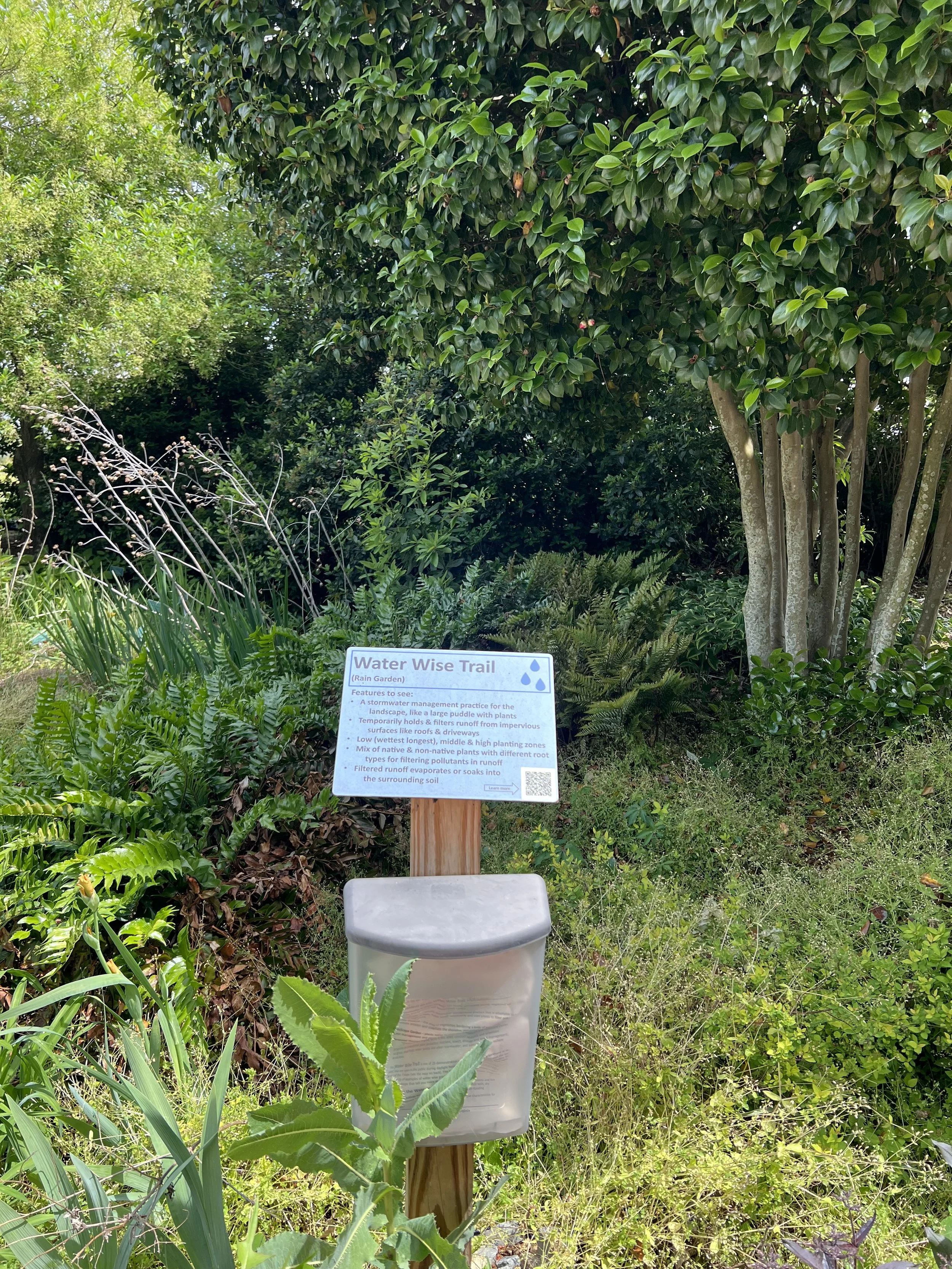 Sign in garden states Water Wise Trail