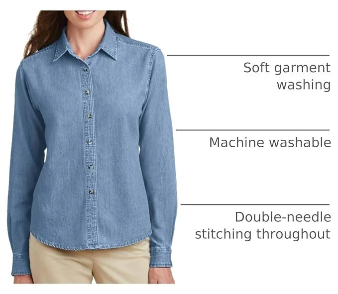 Women's Long Sleeve Denim Shirt