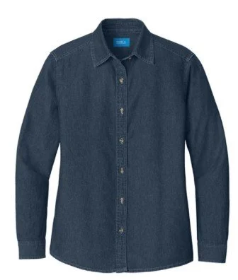 Port & CoTM  Women's Long Sleeve Value Denim Shirt