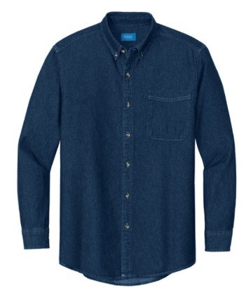 Port & CoTM  Long Sleeve Value Denim Shirt.