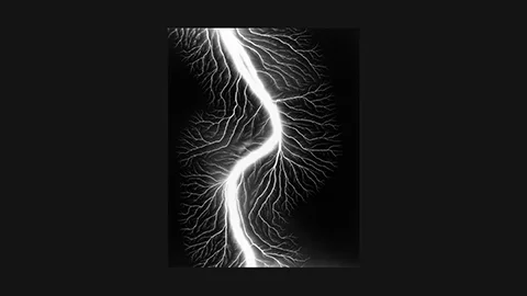 Sugimoto 2009: branching electrical filaments on photographic film – 400,000-volt discharge without camera