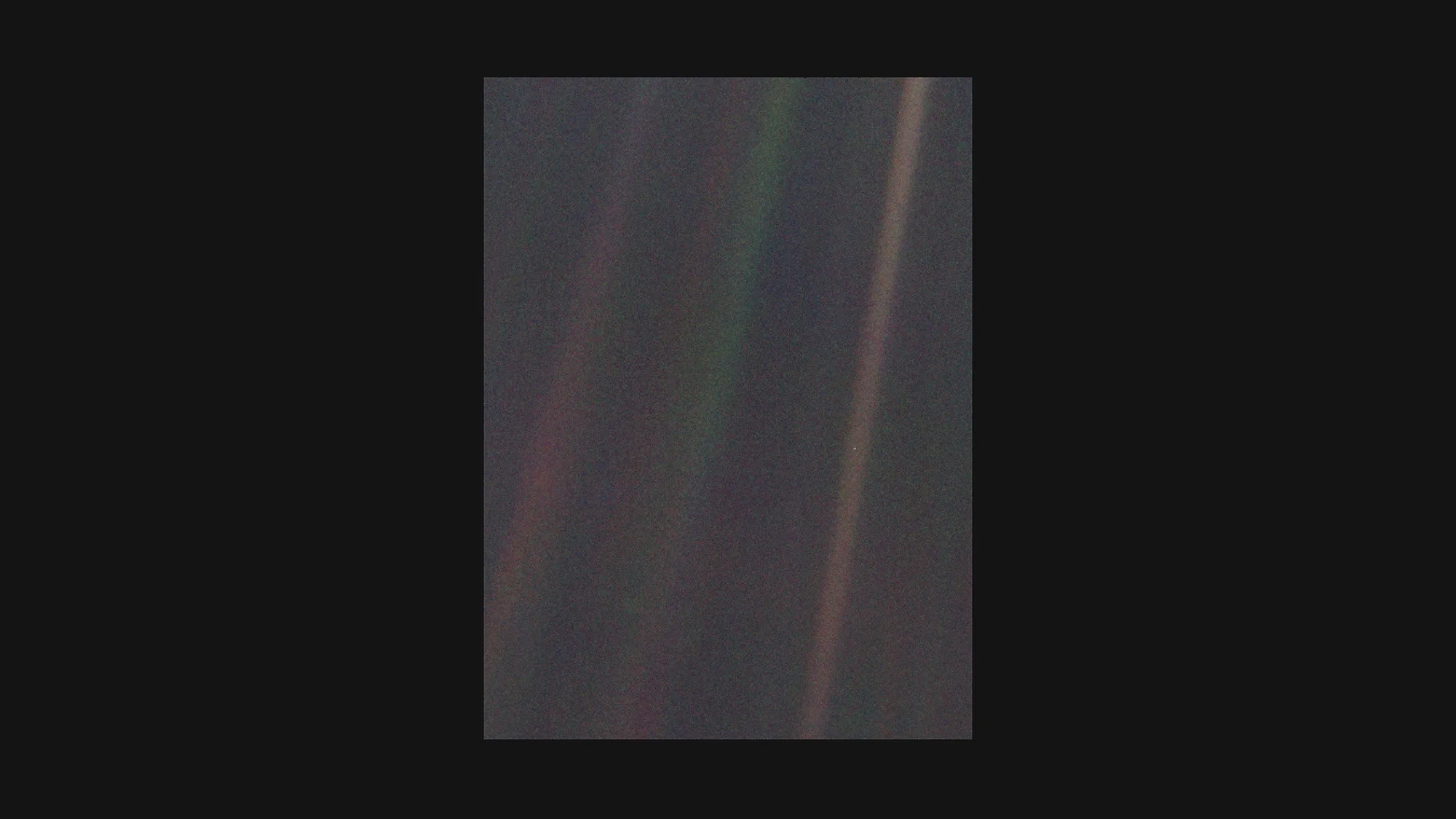 Voyager 1, 1990: Earth as a pale blue speck in deep space – first photograph of Earth from 6 billion km