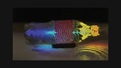 Raskar 2012: Femto-photography sequence visualising light in motion at one trillion frames per second – MIT Media Lab