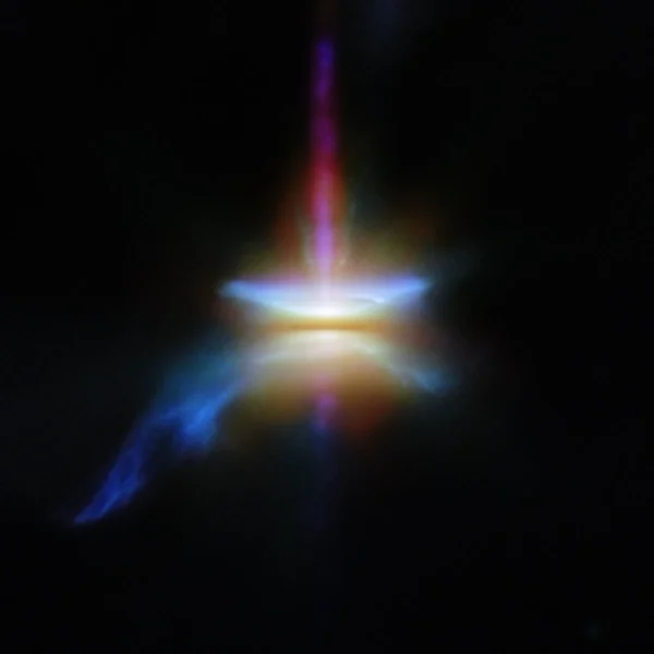 James Webb Space Telescope, 2024: birth of a star — infrared image revealing a protostar emerging from its dense gas-and-dust cocoon.